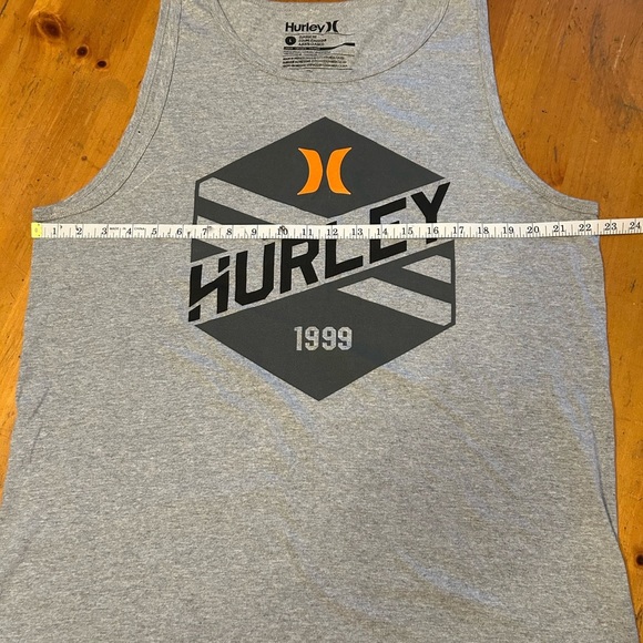 Hurley Gray Tank with Black and Orange Graphic - Picture 5 of 9
